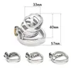 Male Stainless Steel Chastity Cage Metal Locking Belt Device Newest Magic Locker Penis Cage Sexy Toys for Men G7-242A