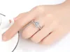 10pc/Los CZ Diamond Ring und Original Box Fit Pandora Style Ehering Engagement Schmuck für Frauen Modezubehör Ringe283t