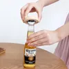 Boş DIY Ahşap Yuvarlak Bira Şişe Açıcı Coaster dolabı Magnet Dekorasyon Bira Şişe Açacağı Ücretsiz Epacket