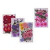 Dekorativa blommor kransar 4 uppsättningar flera mix naturliga pressade torkade löv DIY Art Craft Assorted Sizes1