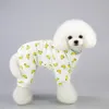 Hund pyjamas jumpsuit enkel söt liten husdjur katt kläder valp kappa för chihuahua pomeranian hundar skriva kläder skjorta