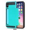 for iPhone X XR XS Max 6 7 8 Plus and Samsung Galaxy Note 9 8 S9 S8 Plus Slide Cover Card Slot TPU PC Case