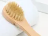 Brosse faciale naturelle brosse de bain pour peau sèche enlever la peau morte frotter la brosse à ongles pour le visage