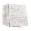 7077 3D Brick Wall Stickers Diy Self Adhensive Decor Foam Waterproof Wall Covering Wallpaper för TV Bakgrund Kids Living Room8236506