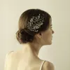 Saç Aksesuarları Gelin Saç Tomberi Rhinestones İnci Kristaller Gelin Saç Takı Düğün Başlıkları Kadınlar İçin BW-HP857