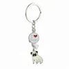 39Designs serce brelok zwierząt Keychain I Love Dog Bone Breloczek Łańcuchy Dla Kobiet Mężczyźni Dziewczyny Chłopcy Promocja Moda Pet Charm Key Biżuteria