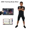 Nyaste trådlösa EMS Fitness Training Suit XEMS App Pad eller Telefonstyrning Android System för muskelstimulator utrustning Xbody Machine