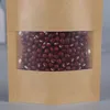 11Size Kraft Paper Bag Food Food Moisture Barrier Acags Ziplock Sealing Pouch Food Backing Caps Bass Plastic Front Front Frant Rapparent Bags6345109