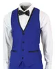 Costumes pour hommes bleu Royal avec revers châle noir 3 pièces Jacet pantalon gilet sur mesure Top qualité mariage Tuxedos marié porter