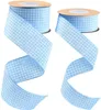 38 -миллиметровая мода ленточные ленты Gingham Полиэфир Шотландская тартанская клетчатая лента 100 ярдов подарки упаковочно