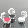 3 colori plastica trasparente portagioie anello orecchini ciondolo perline vetrina confezione confezione regalo organizer per gioielli