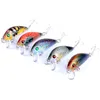 Minnow Fishing Lure Hard Mini Crank Bait 38g 5cm 3D Eyes Crankbait Plastic Wobbler with 10 Hooks4644808