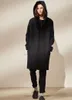 Cappotto e cappello di lana alla moda con un lungo panno di lana per l'autunno e l'inverno. S-6XL!!