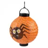 Lanterne araignée chauve-souris pliable en papier, lampe LED suspendue, décoration de maison, araignée/chauve-souris/crâne/château, décorations d'halloween