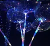 New LED Lights Night Lighting Bobo Ball festival Decoration Balloon Wedding Decorative Bright Lighter Balloons With Stick3337473