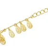 US Warehouse Vintage Gold Metal Women'S Hollow Sunflower Shape Waist Chain Belt Female Bright Crystal Waist Chain Belt Belly Chain Jewelry