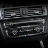 Углеродного волокна для BMW 1 2 серии F20 F21 F22 F23 интерьер переключения передач кондиционер CD панель двери подлокотник крышка отделка автомобиля наклейки аксессуары