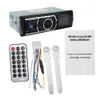 Freeshipping Car Stereo Audio In-Dash Bluetooth FM AUX INPUT Mottagare SD USB MP3 Radio Player med Remote DC 12V