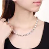 Collier de perles de lumière de sable en gros 8MM collier en argent sterling STSN086, toute nouvelle mode 925 chaînes en argent collier vente d'usine