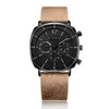 Julius Real Chronograph Men's Business Watch 3 Dials Leather Band Square Face Quartz Wristwatch Watch Gift JAH-0982333