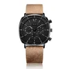 Julius Real Chronograph Men's Business Watch 3 Dials Leather Band Square Face Quartz PolsWatch Watch Gift JAH-098