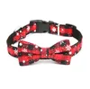 red plaid collar