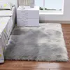 Super Soft Rectangle Faux Sheepskin Fur Area Rugs For Bedroom Floor Shaggy Silky Plush Carpet White Rug Bedside283c