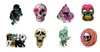 DHL Waterproof Cool Stickers Pack 50pcs Sugar Skull Stickers Decals for Kids Laptop Cars Motorcycle Bicycle Luggage Graffiti Skateboard