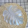 Colored Artificial Tropical Palm Leaves Plastic Monstera Leaves decorative flowers for wedding road leading Artificial Plants for home decor