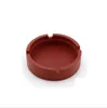 Colorful Round silicone ashtray smoking Accessories Tool heat resistant Luminous ECO friendly Case 19 colors choose 8.3CM OD for easy cleaning ash trays