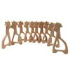 Anneau de dentition girafe en bois de hêtre en forme d'animal jouets de dentition pour bébés jouets de dentition accessoires pour bébé pour la fabrication de colliers pour bébé