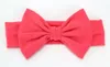 8st Super Stretchy Knot Nylon Elastiska Baby Headbands för nyfödda Baby Girls Spädbarn Småbarn Kids Headbands Bows