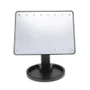 nieuwe hete verkoop 360 graden rotatie touchscreen make-up spiegel met 16 / 22 led-verlichting professionele make-up spiegel tafel desktop make-up spiegel