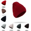 Gorros de punto Gorro Hip Hop Gorro de punto Gorro de lana Gorros elásticos de calle Gorro de lana de invierno Gorro de punto Gorros cálidos de moda 8 colores ZYQ 44