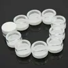 100pcs 2g3g5g10g15g20g Plastic Clear Cosmetic Jars Container White Lid Lotion Bottle Vials Face Cream Sample Pots Gel Boxes3005552