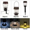 Solar Post Cap Light voor Smeedijzeren Hek Oma Retro Solar Barn Lantern Solar Stake Lights voor Outdoor Garden8138377