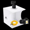 Mini Ring Lightbox Pieghevole portatile Photo Studio Box Fotografia Softbox light box Studio Shooting Tent Box Kit con 6 fondali