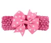 Banda elastica a doppio utilizzo elastico fascia da 315 pollici Bowknot per bambini Polka Dots Bows Clip Kids Hairpin Hair Accessori 6541407