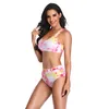 Push Up Swimwear Women Tie Dye Bikini Set Bathing Suit Beachwear Two Pieces Swimming Swimwear Sexy Bandage Swimsuit Bikini