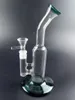 Enorme basisglas waterpijpen waterpijpjes groene heady olie dab rigs 9,5 inches bong voor roken accessoires