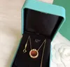 Fashion- Circle Necklace Luxury Jewelry S925 Sterling Silver 18k Gold For women Party Gift