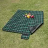 Tappetino da campeggio pieghevole da picnic da spiaggia all'aperto di 5 dimensioni Tappetino da campeggio impermeabile per dormire Coperta scozzese antiumidità