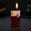 Jobon Torch Lighter med 2 slags Flame Creative Sliping Wheel Refillable Jet Lighters for Cigar Cigarette