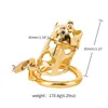 Cattle Shape Male Zinc Alloy Chastity Device Belt Bird Metal Cage Penis Virgin Lock Cock Cage Restraint Ring Sex Toys Products For Men