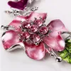 3set Europe and America Fashion Sweet Fervament Monamel Flowers with Crystal Betclaces Strains Sets MS Jewelry Gift7973980