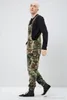 JanuariSnow Camouflage Denim Mens Overaller Designer Tryckta Jeans Jumpsuits Fashion Slim Male Långbyxor