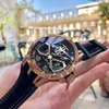 Nowe wysokiej jakości luksusowe męskie serie King Series Exalibur RDDB0750 Stal nierdzewna Master Watches Mechanical Automatyczne samochody sportowe