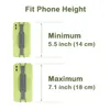 Universal Hand Strap Holder tfy Security Hand Strap with i Holder for I Phone XS Maxなど（灰色）