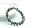 Free Shipping 10mm Perfect Chinese 100% A Grade Natural Jade/ Jadeite Bean Beads Bracelet