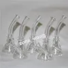 Narguilés Bongs Verre Pyrex Bong d'eau avec des lèvres colorées 10mm Joint Beaker Pipes Plate-forme pétrolière